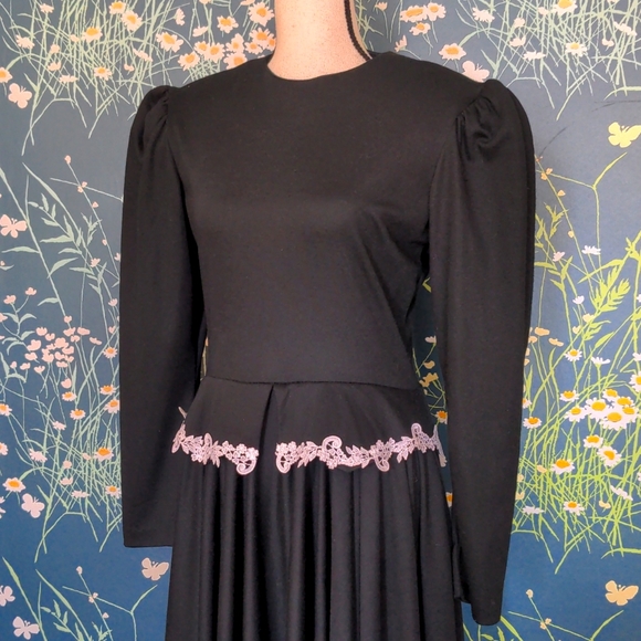 80s Goth Prom Dress By go vicki! - Picture 2 of 6